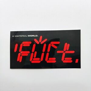 FUCT Clothing Sticker Vintage 1990's Skateboarding Surf Clock